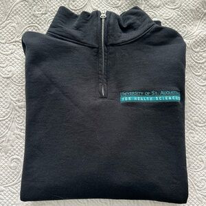 University of St. Augustine for Health Sciences Black Quarter Zip Sweatshirt